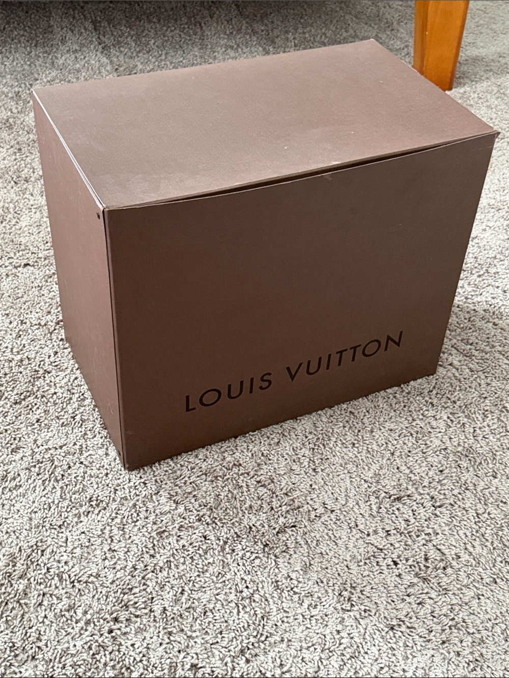 Louis Vuitton Brown Logo Box